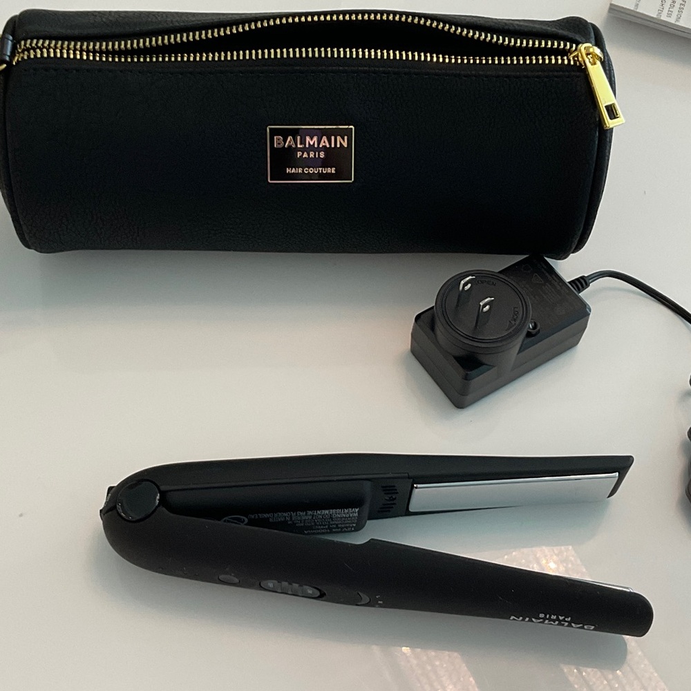 Balmain Professional Cordless Black Straightener Great for travel